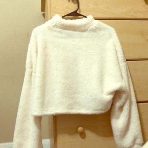 Crop Fluffy Sweater